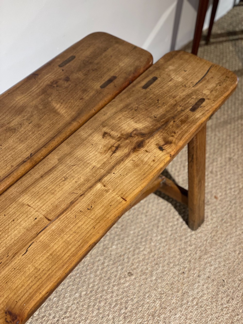 Pair of Cherry wood benches View IV