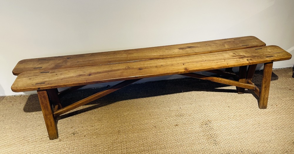 Pair of Cherry wood benches
