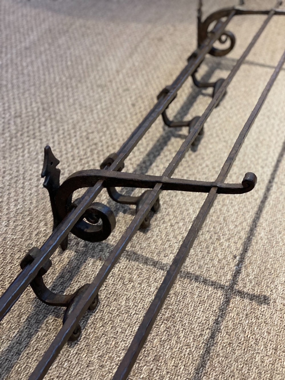 Antique hat and coat rack  View V