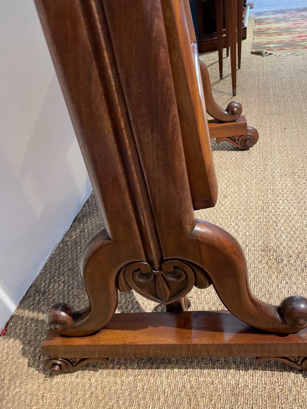 William IV mahogany cheval mirror  View IV