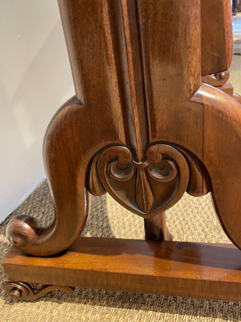 William IV mahogany cheval mirror  View V