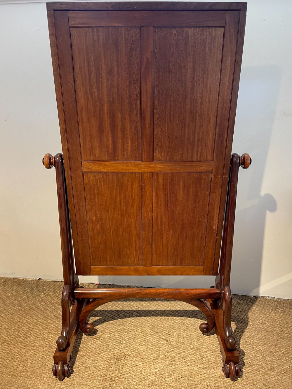 William IV mahogany cheval mirror  View VII