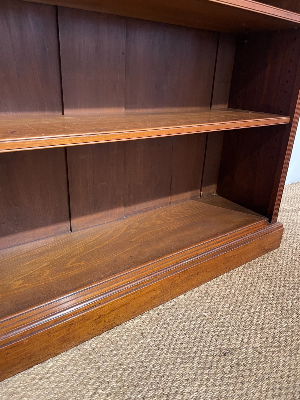 Victorian mahogany open bookcase  View VII