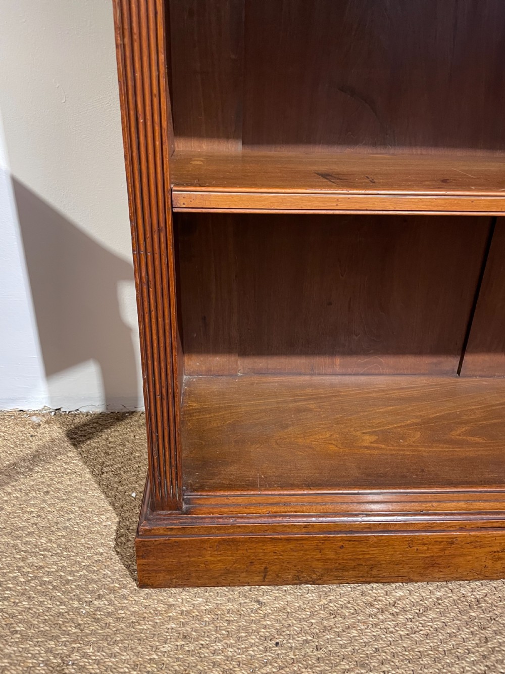 Victorian mahogany open bookcase  View VIII