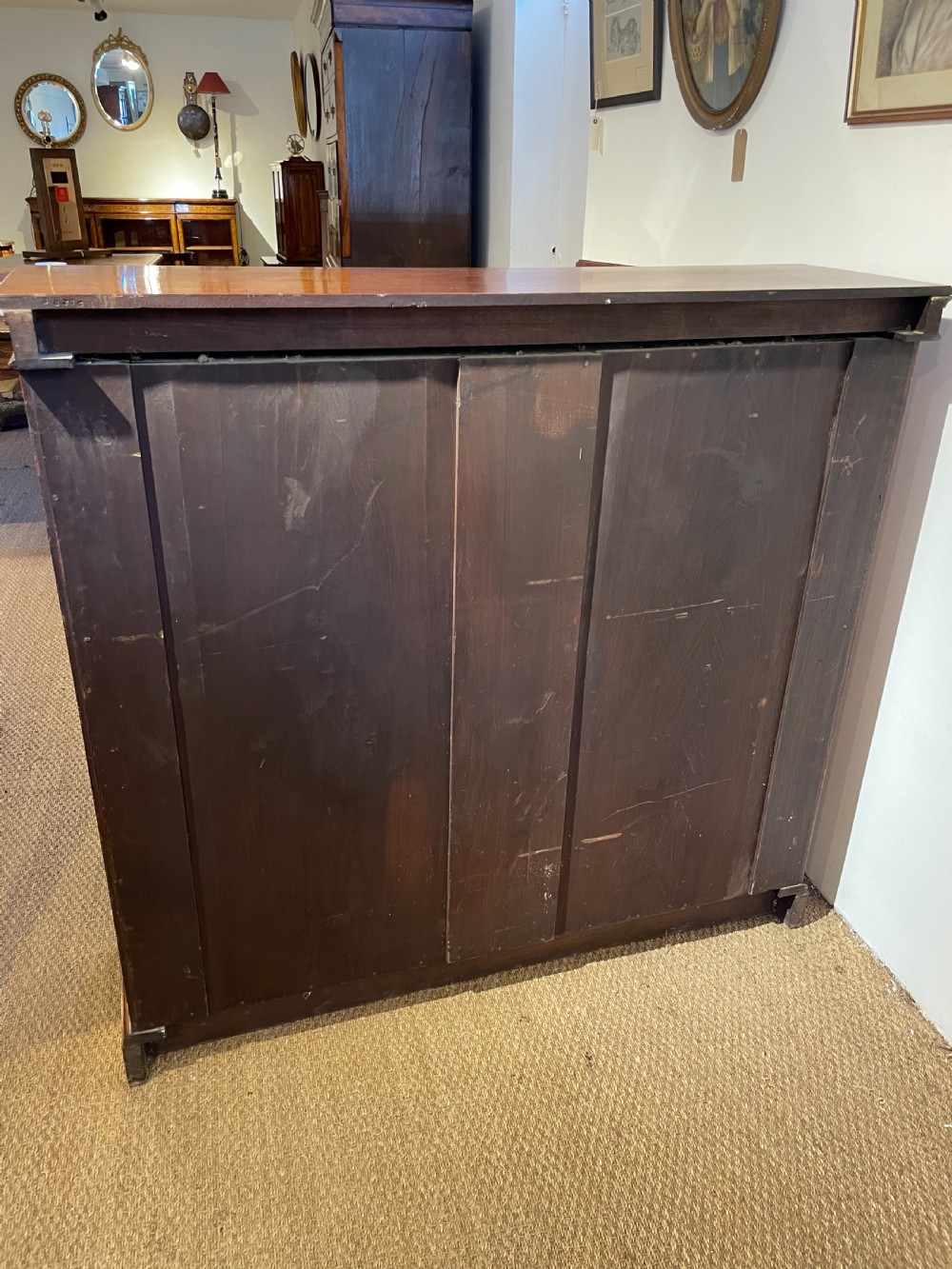 Victorian mahogany open bookcase  View XII