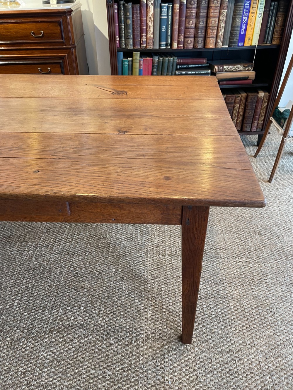 Oak farmhouse table  View II
