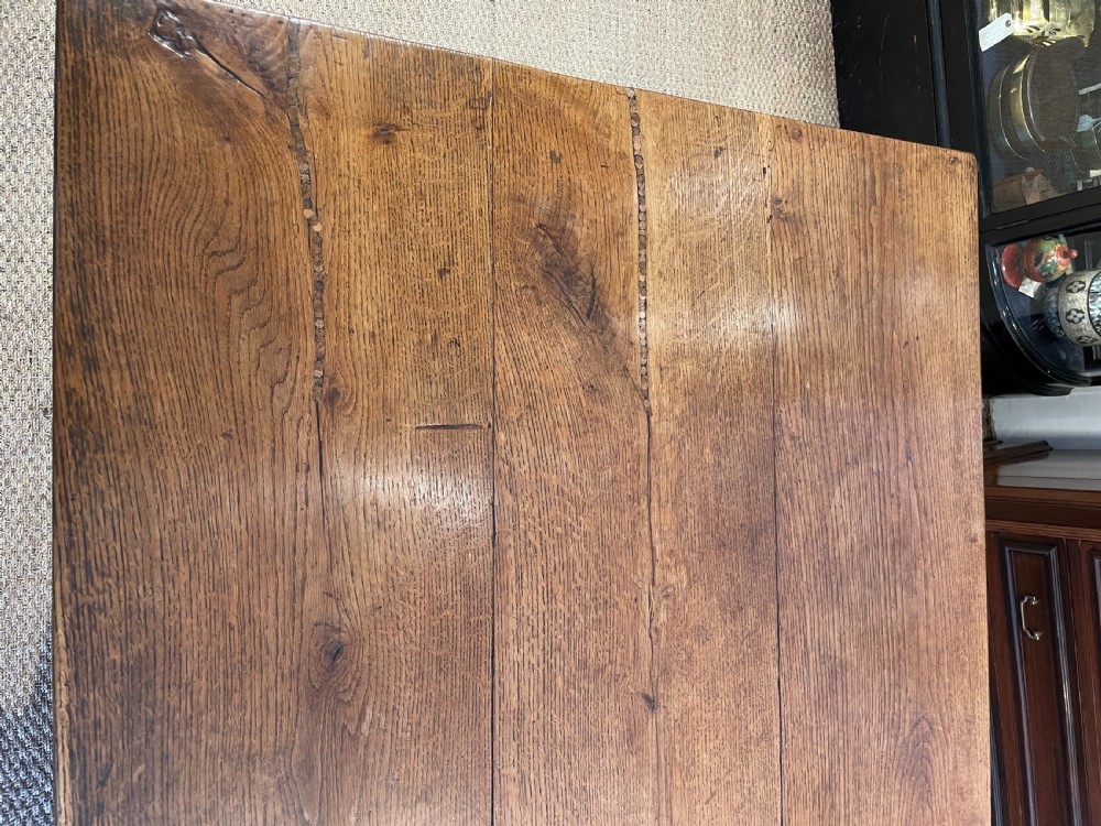 Oak farmhouse table  View V