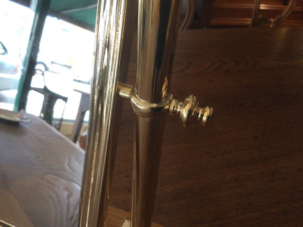 BRASS FRAMED TABLE MIRROR  View III