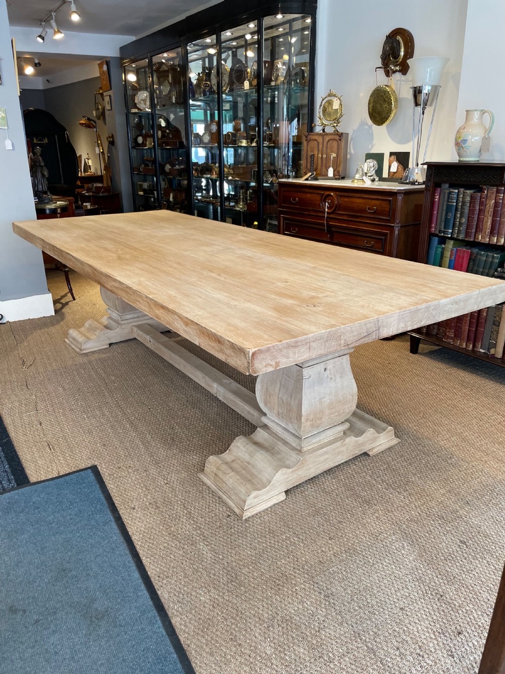 Oak refectory table  View II