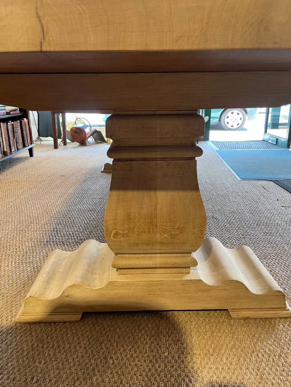 Oak refectory table  View III
