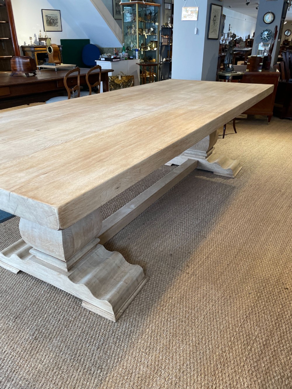 Oak refectory table  View V