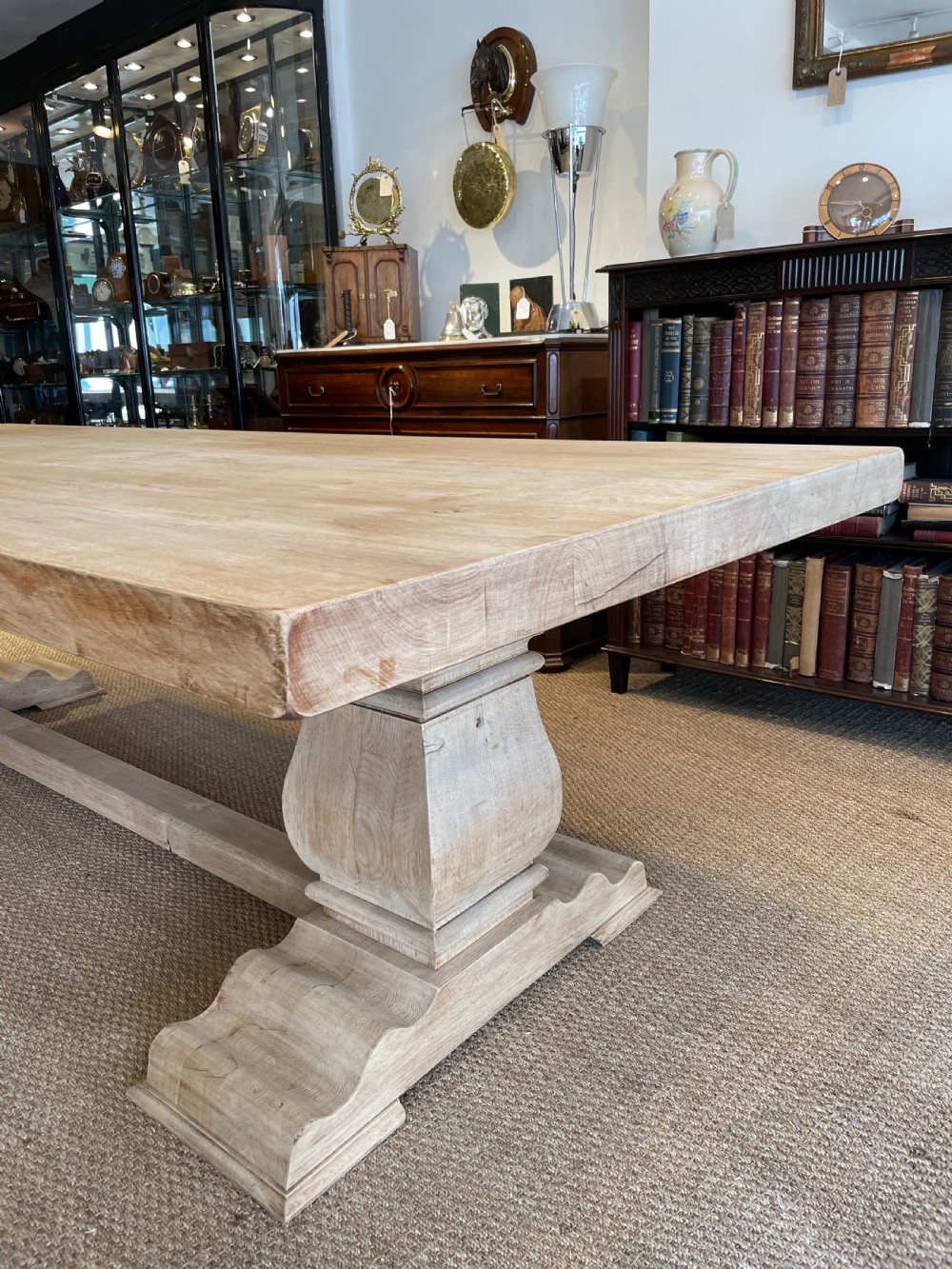 Oak refectory table  View XII
