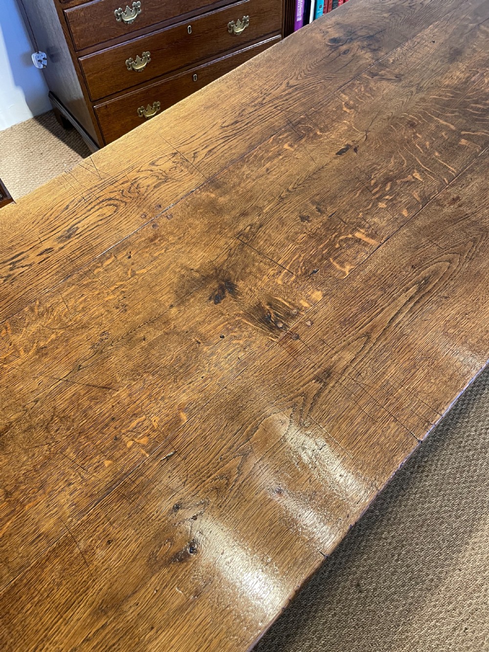 Oak farm house table  View VI