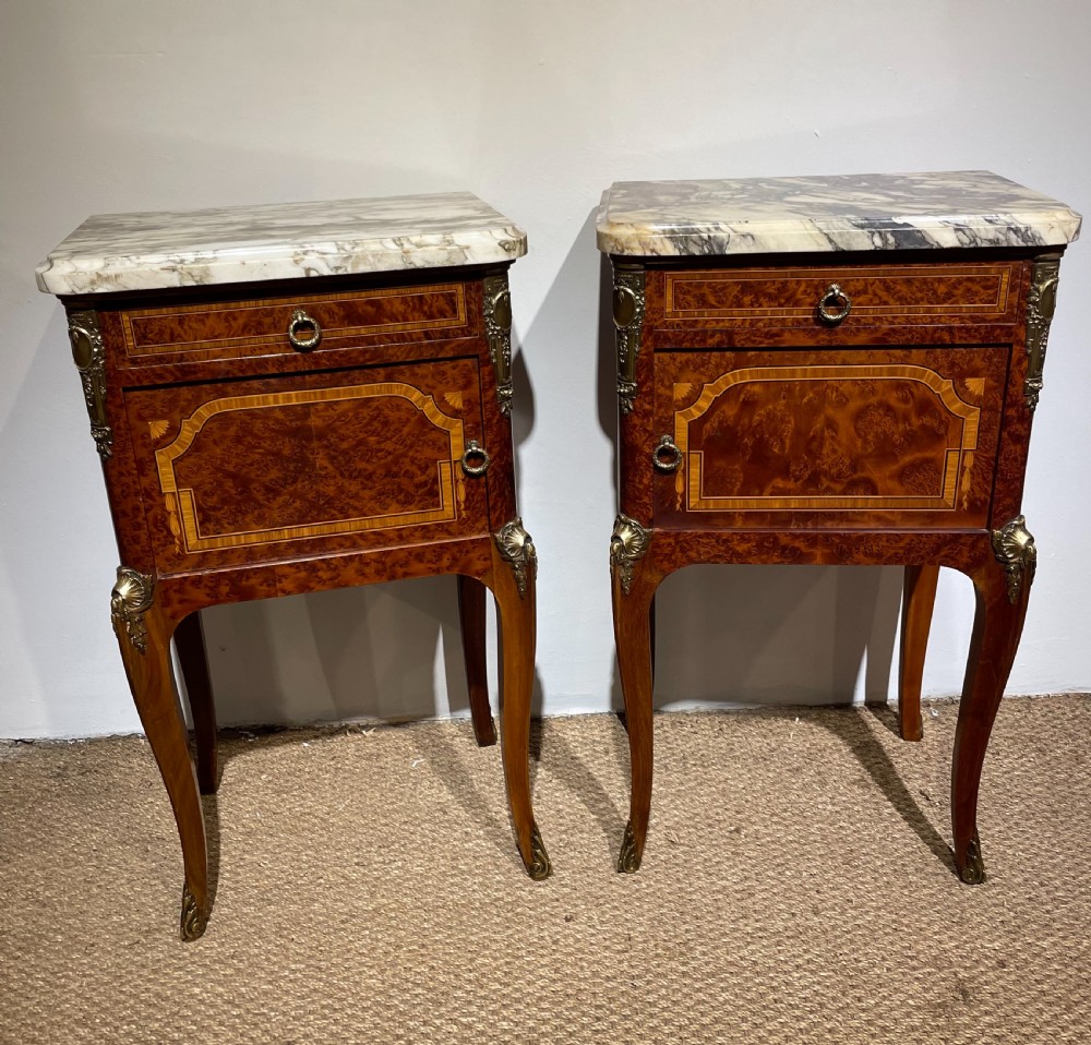 Pair of 19th century bedside cabinets  View III