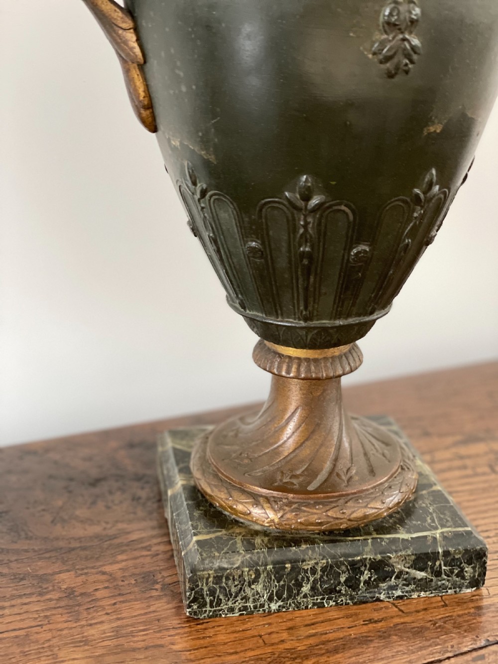 Large pair of Spelter urns  View IV