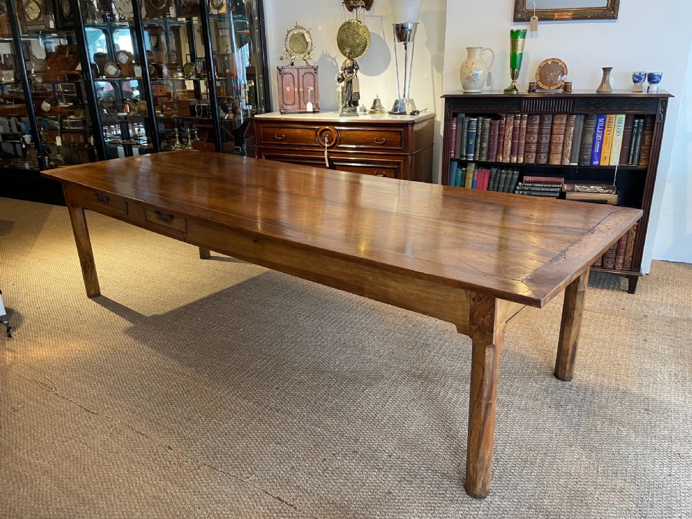Long and wide Walnut farmhouse table 