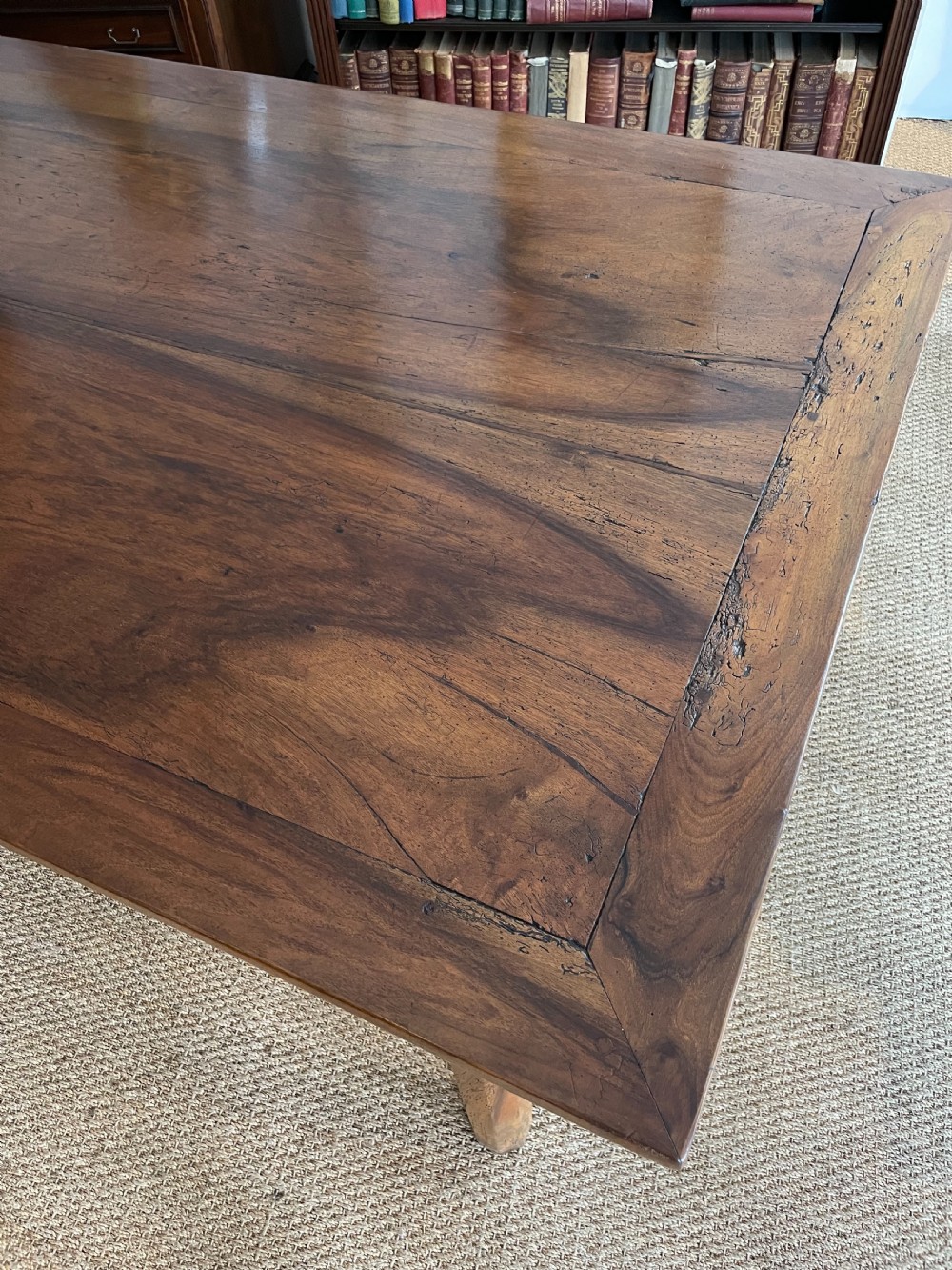 Long and wide Walnut farmhouse table  View VII