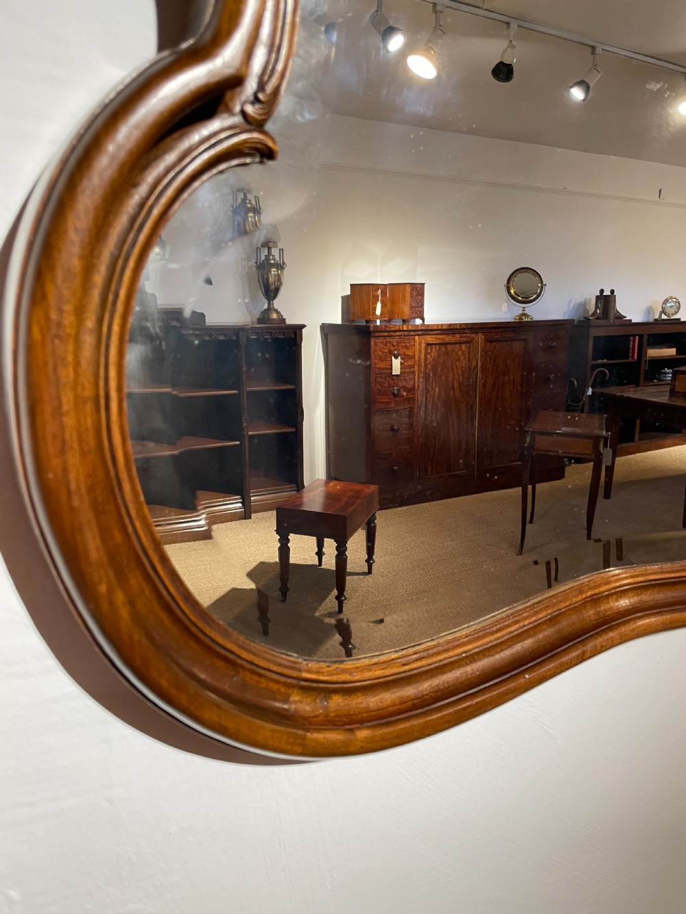 Louis xv style walnut mirror  View IV
