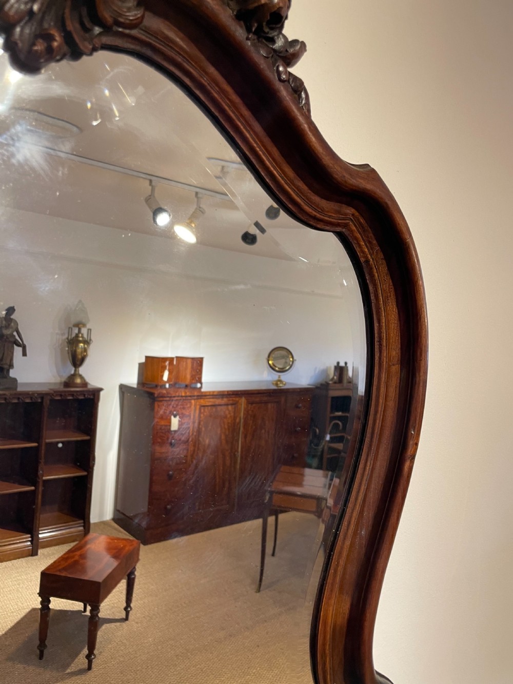 Louis xv style walnut mirror  View VI