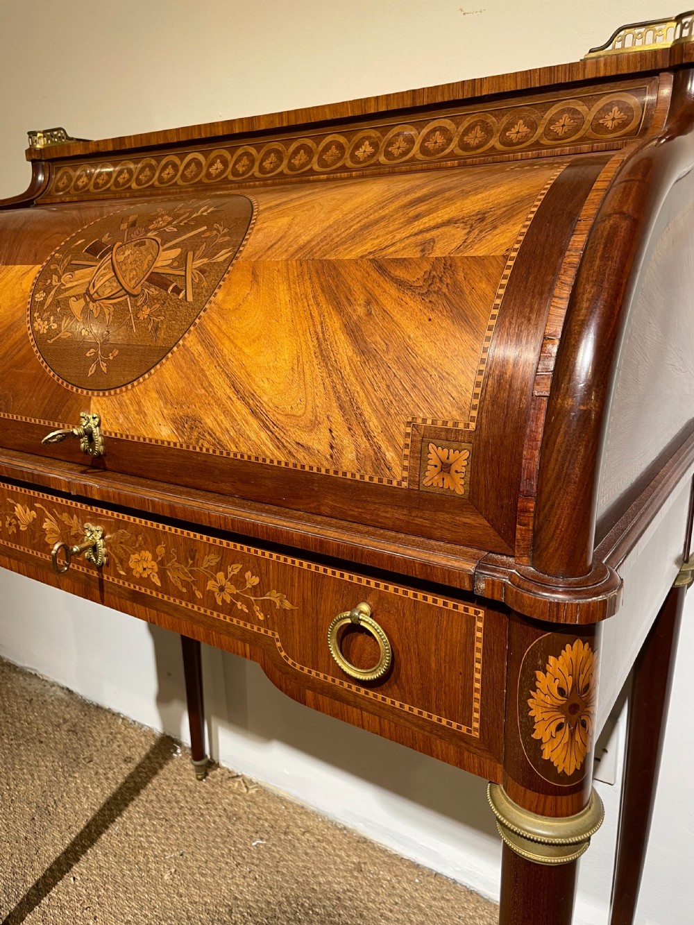French cylinder desk  View II