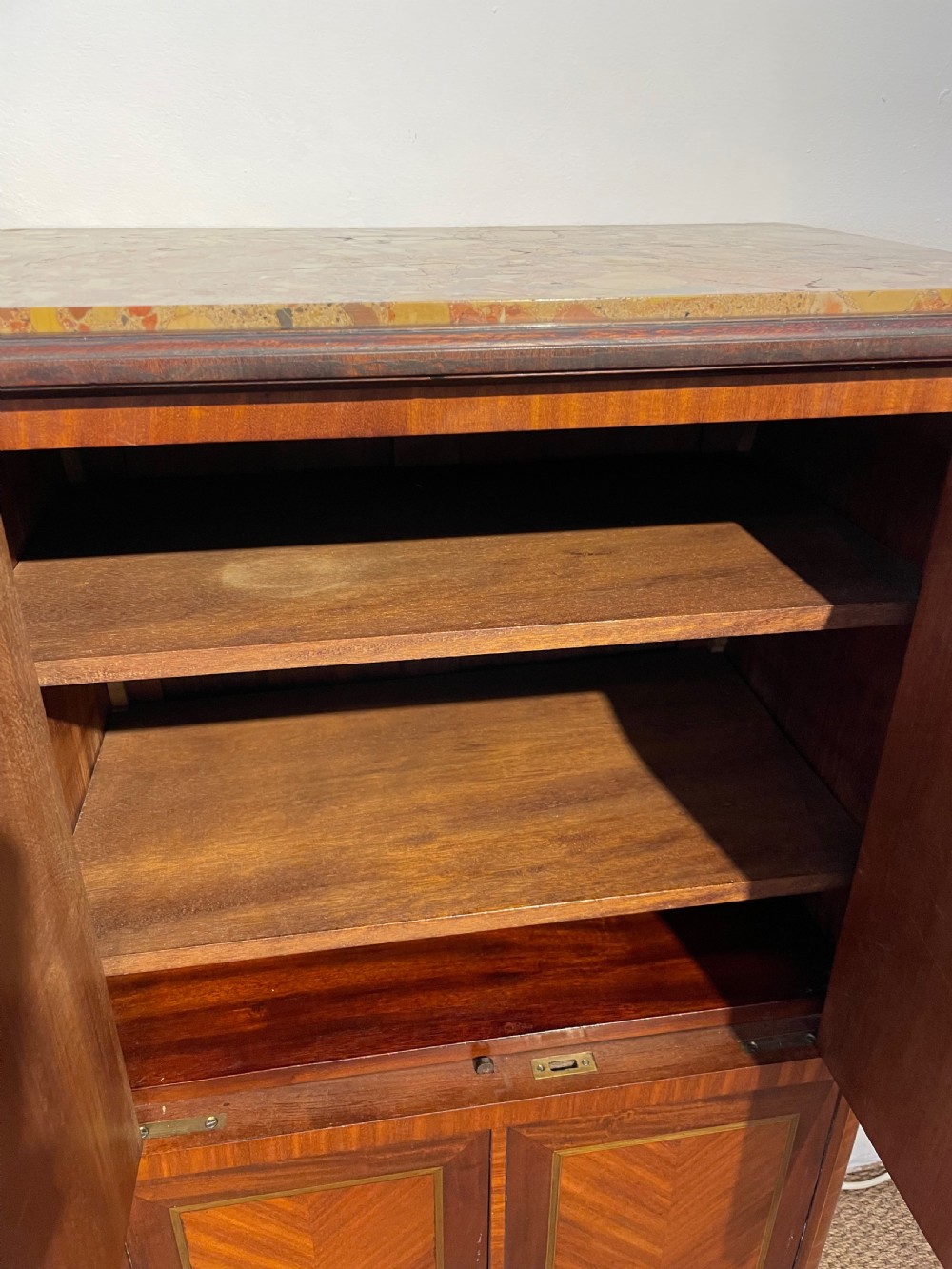 Marble topped side cabinet  View VIII