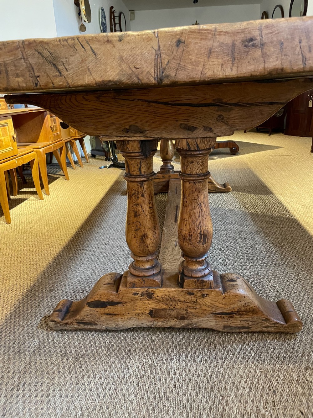 Oak refectory table  View IV