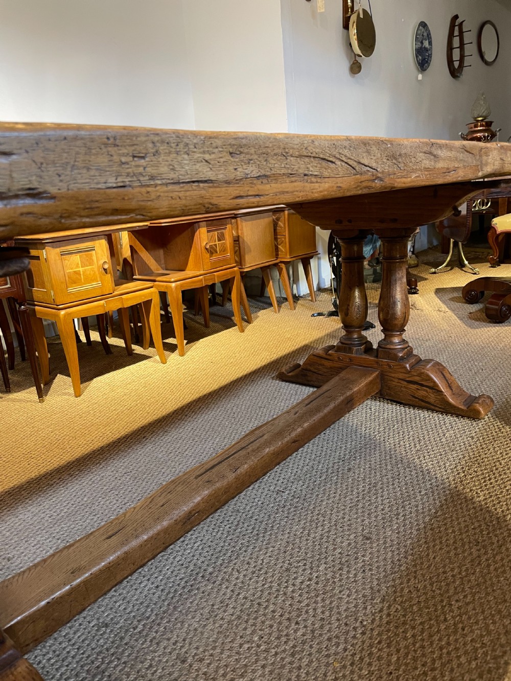Oak refectory table  View V