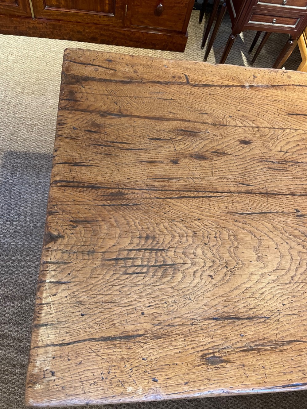 Oak refectory table  View VII