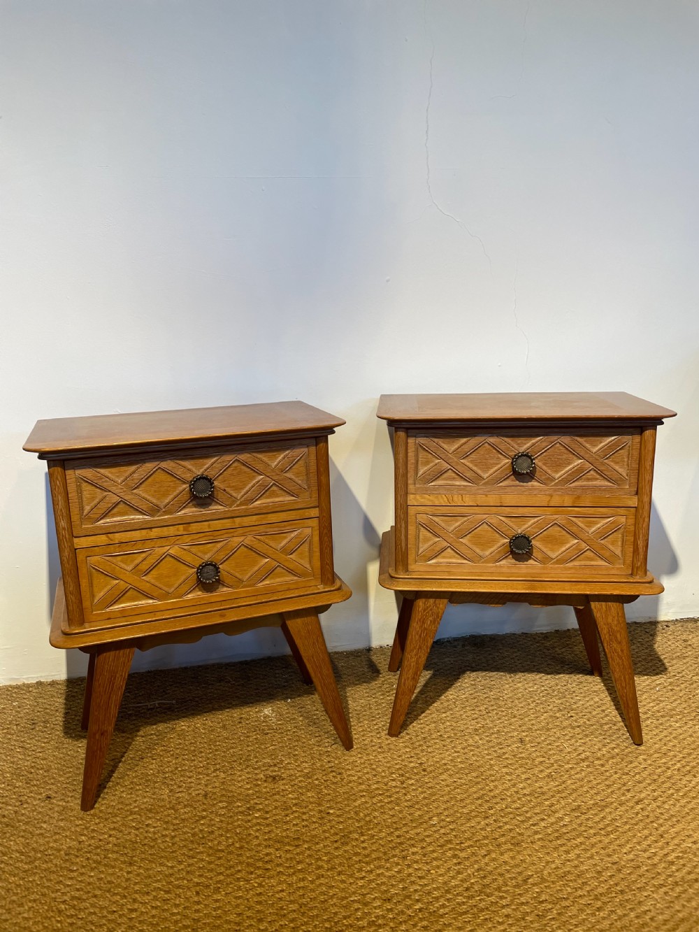 Pair of Art Deco bedside cabinets 