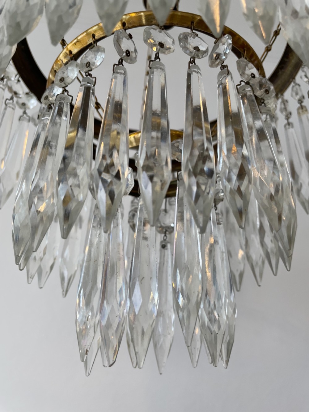 THREE TIER “BASKET” CHANDELIER  View II