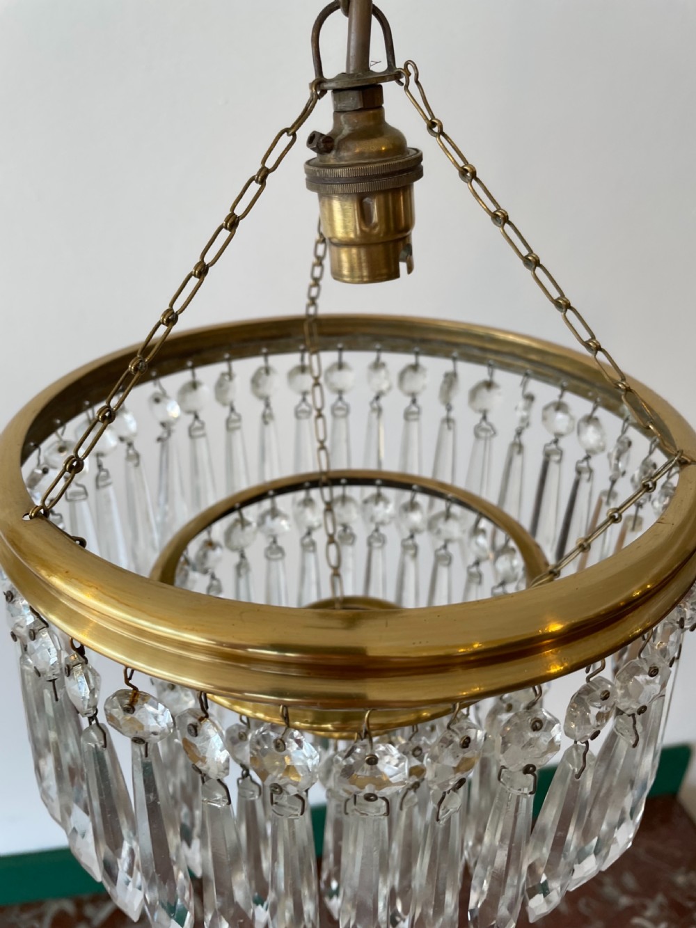 THREE TIER “BASKET” CHANDELIER  View III