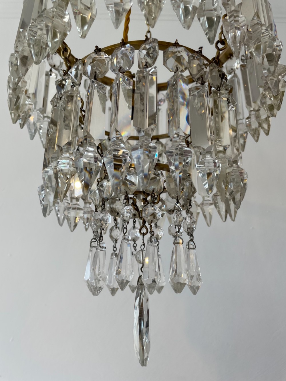 THREE TIER CHANDELIER WITH DROP View II