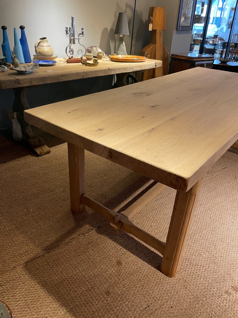 Oak farmhouse  table  View III