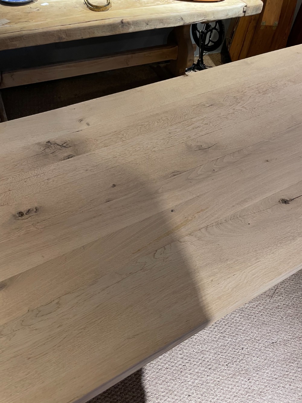 Oak farmhouse  table  View V