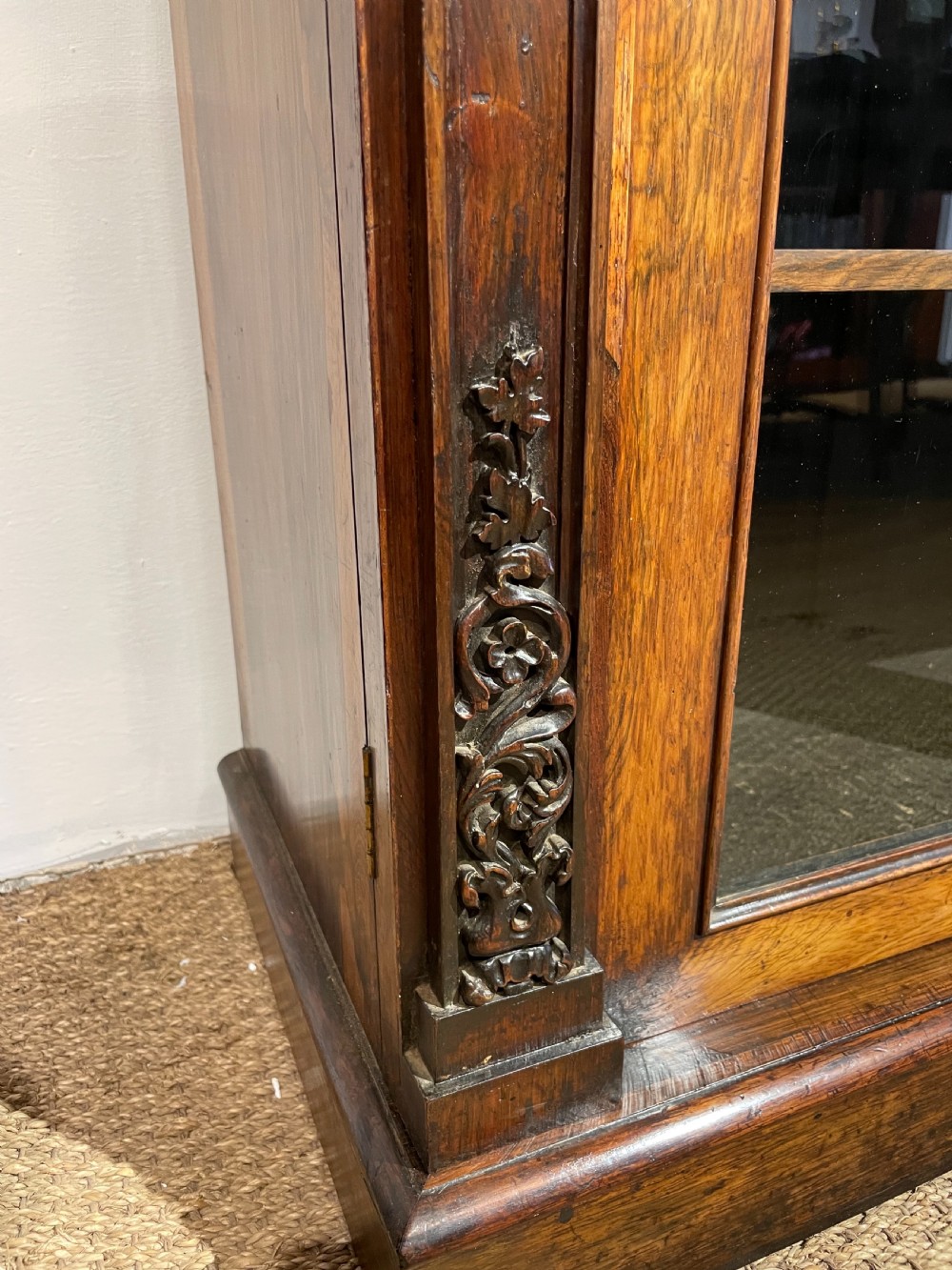 Rosewood 2 door bookcase  View IV