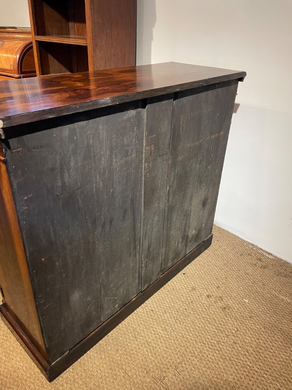 Rosewood 2 door bookcase  View VIII