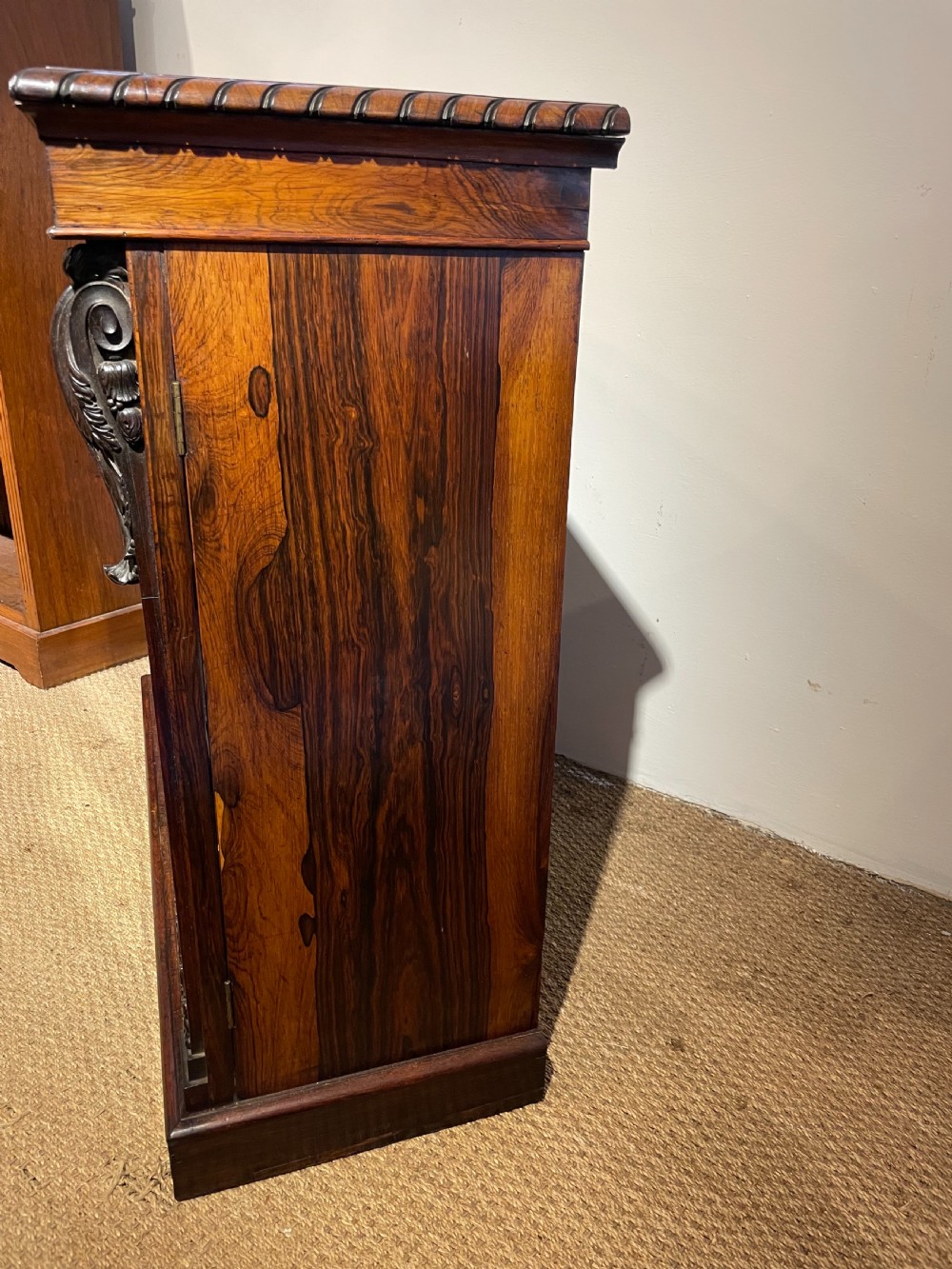 Rosewood 2 door bookcase  View IX
