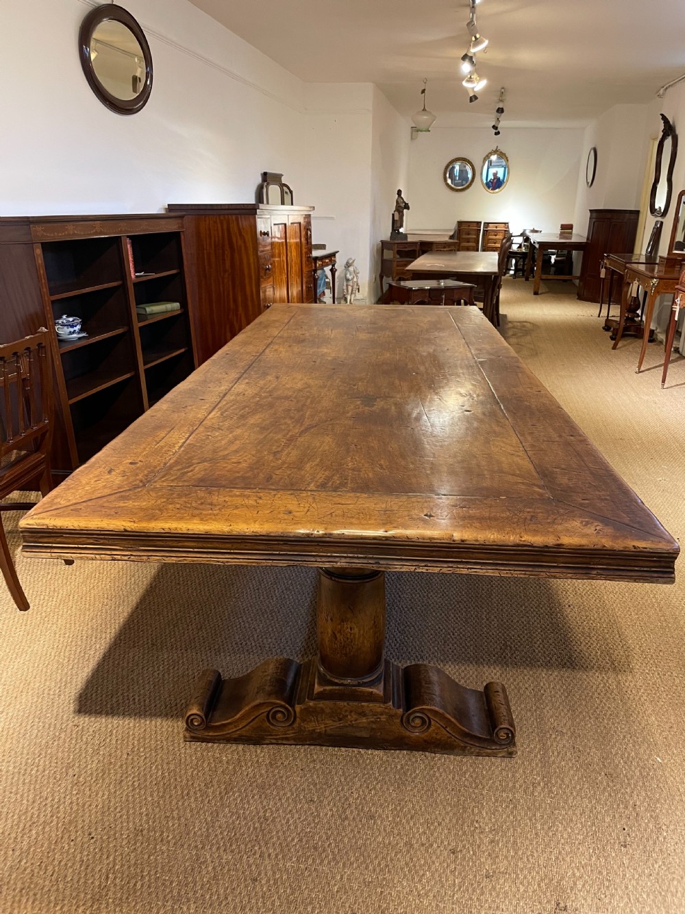 Walnut refectory table 