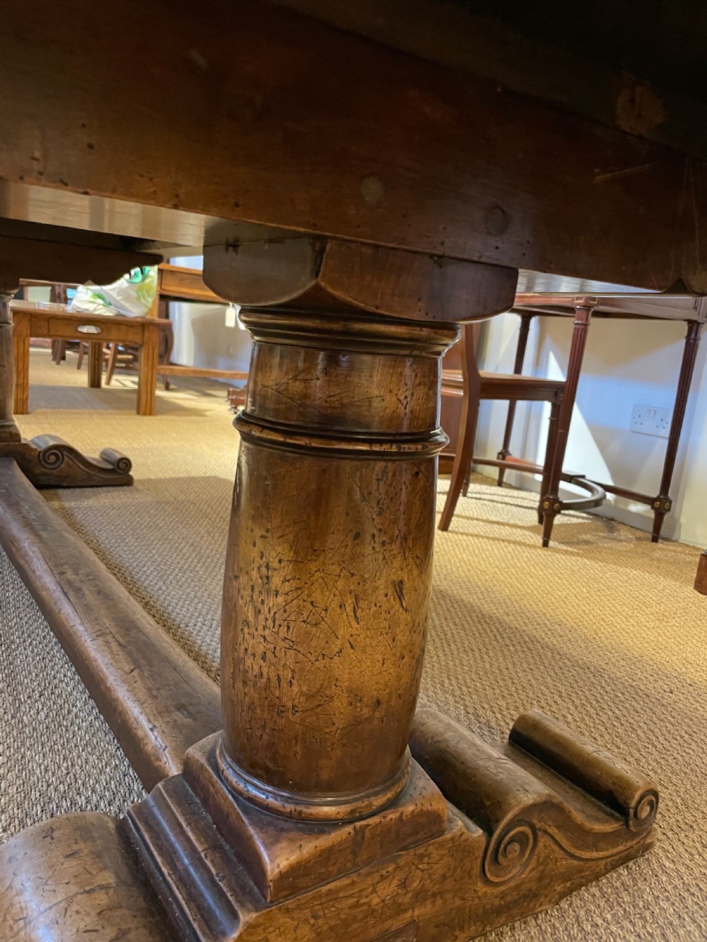 Walnut refectory table  View VII