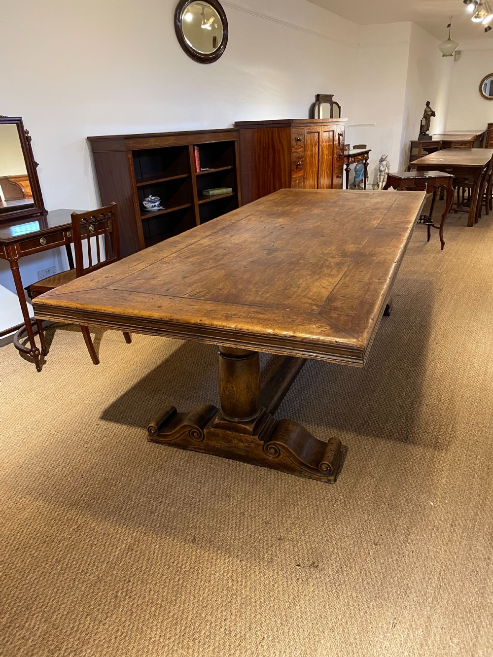 Walnut refectory table  View XI