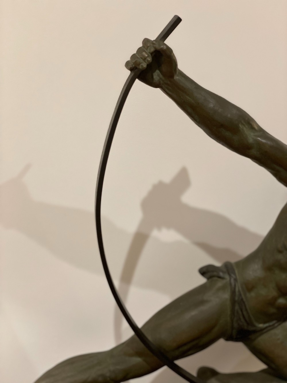 Art Deco spelter figure “ the bender “ View IV