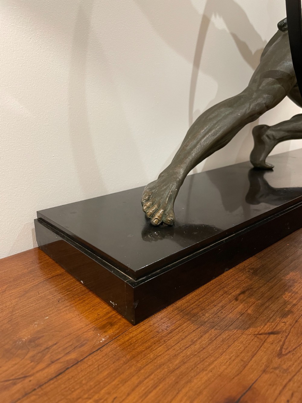 Art Deco spelter figure “ the bender “ View VII