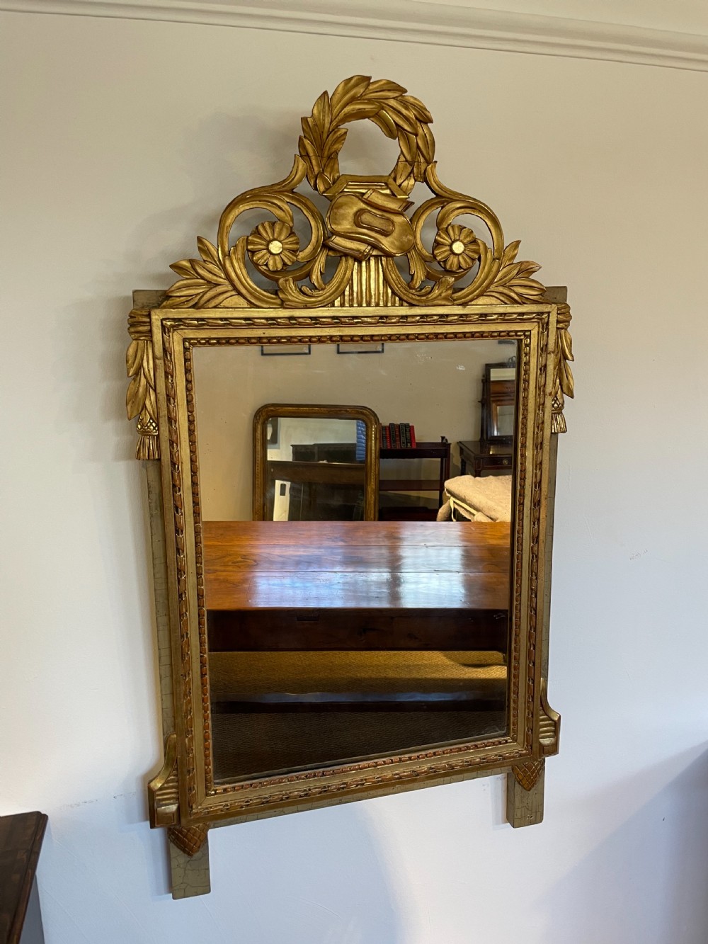 1930’s French pier mirror 

