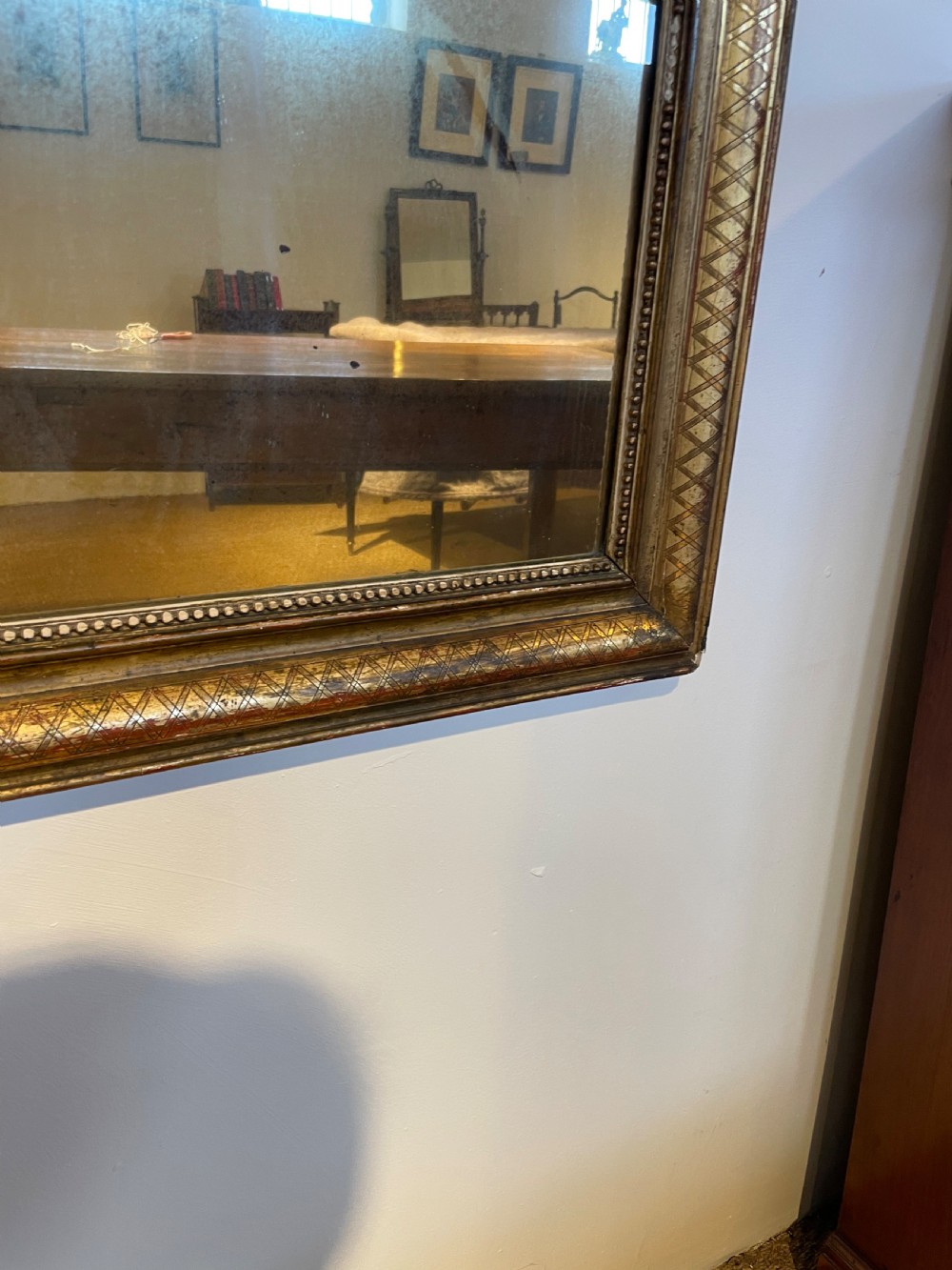 19th century over mantle  mirror 33 x 43.5  View II