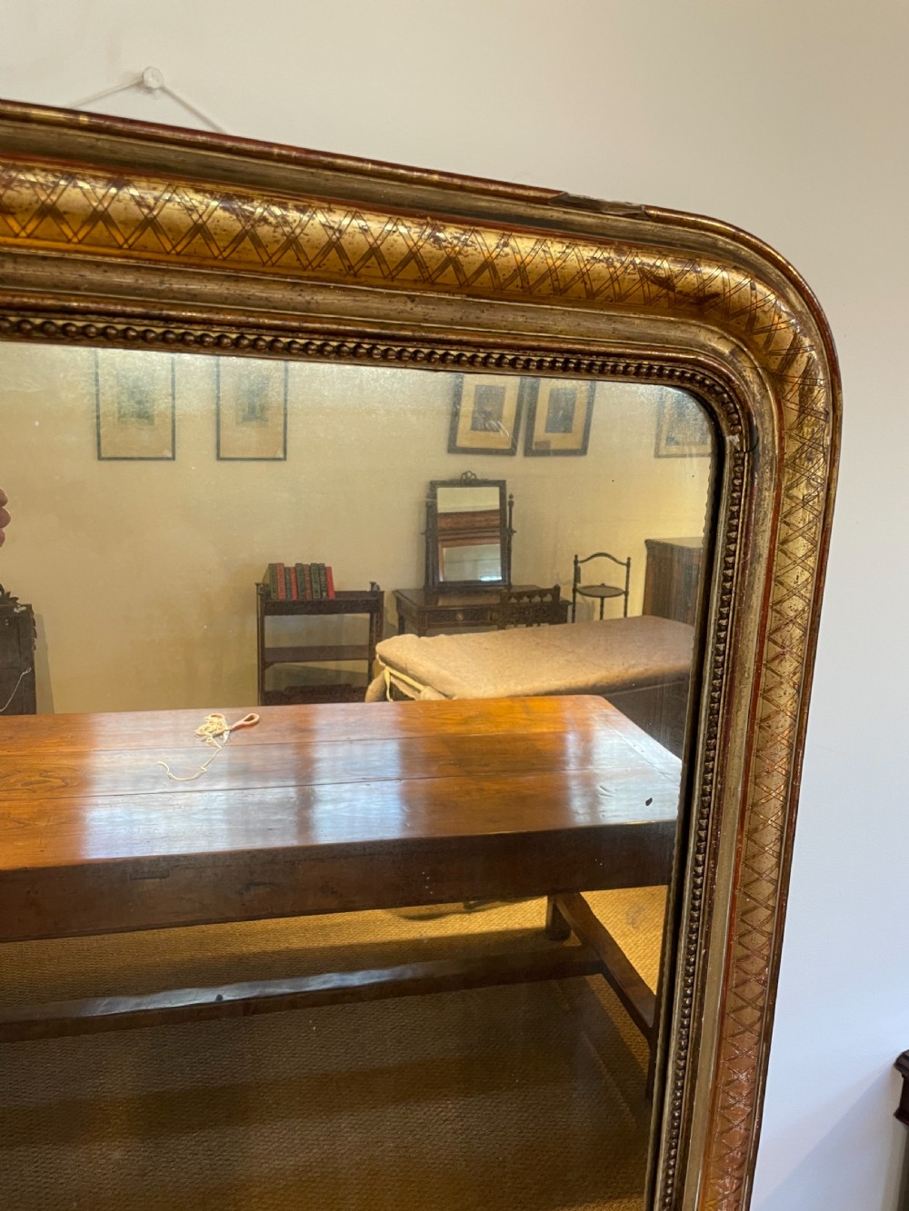 19th century over mantle  mirror 33 x 43.5  View III