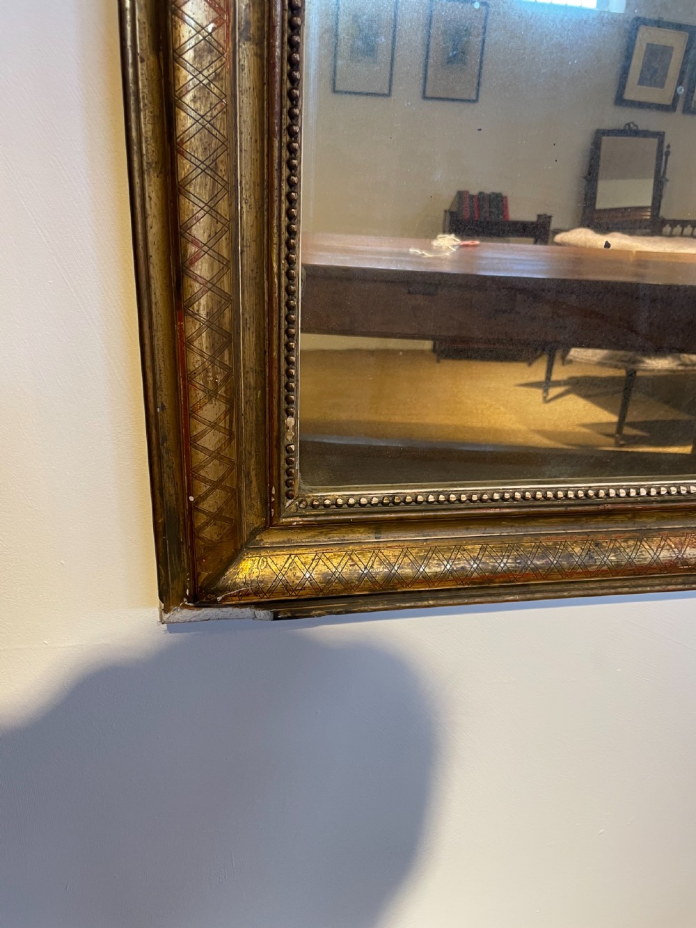 19th century over mantle  mirror 33 x 43.5  View IV