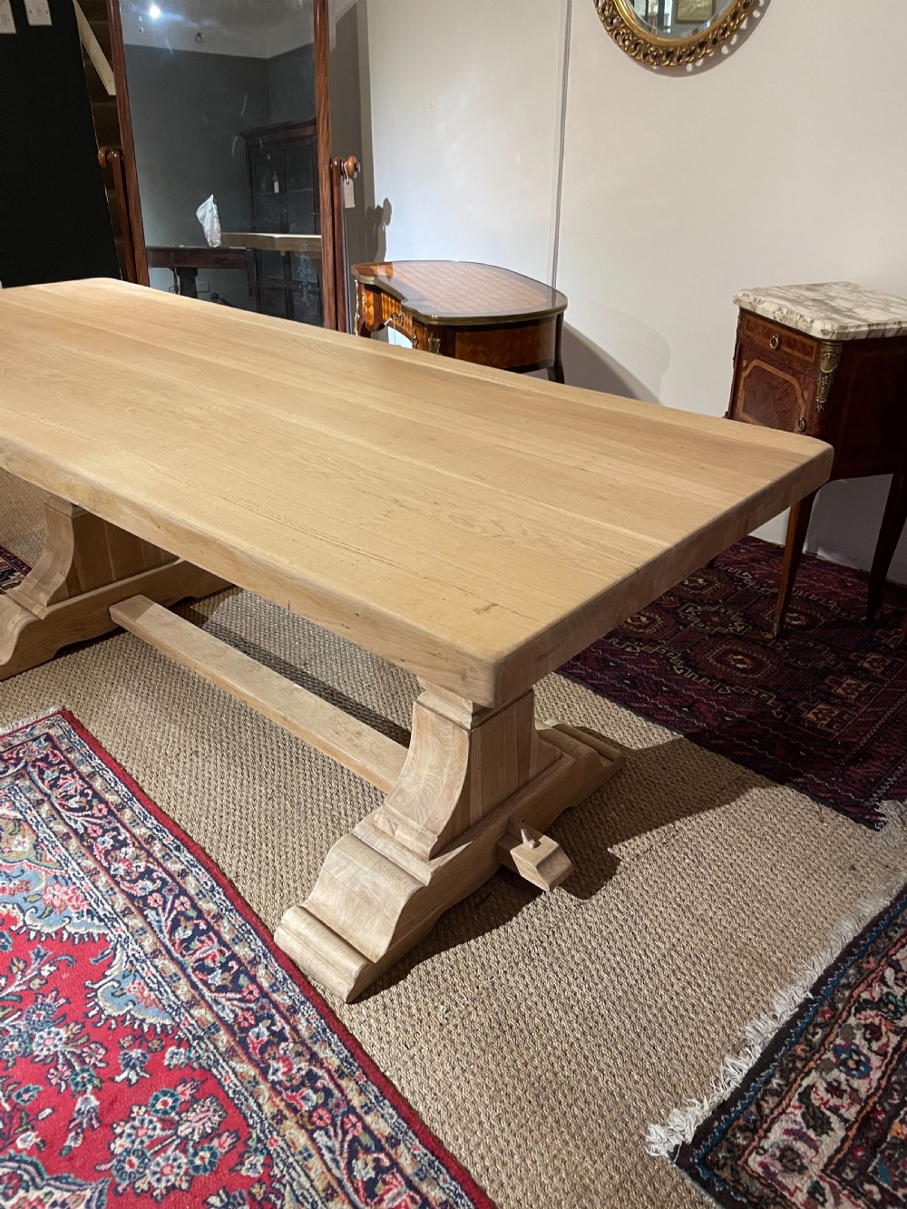 Scrubbed oak refectory table  View VIII