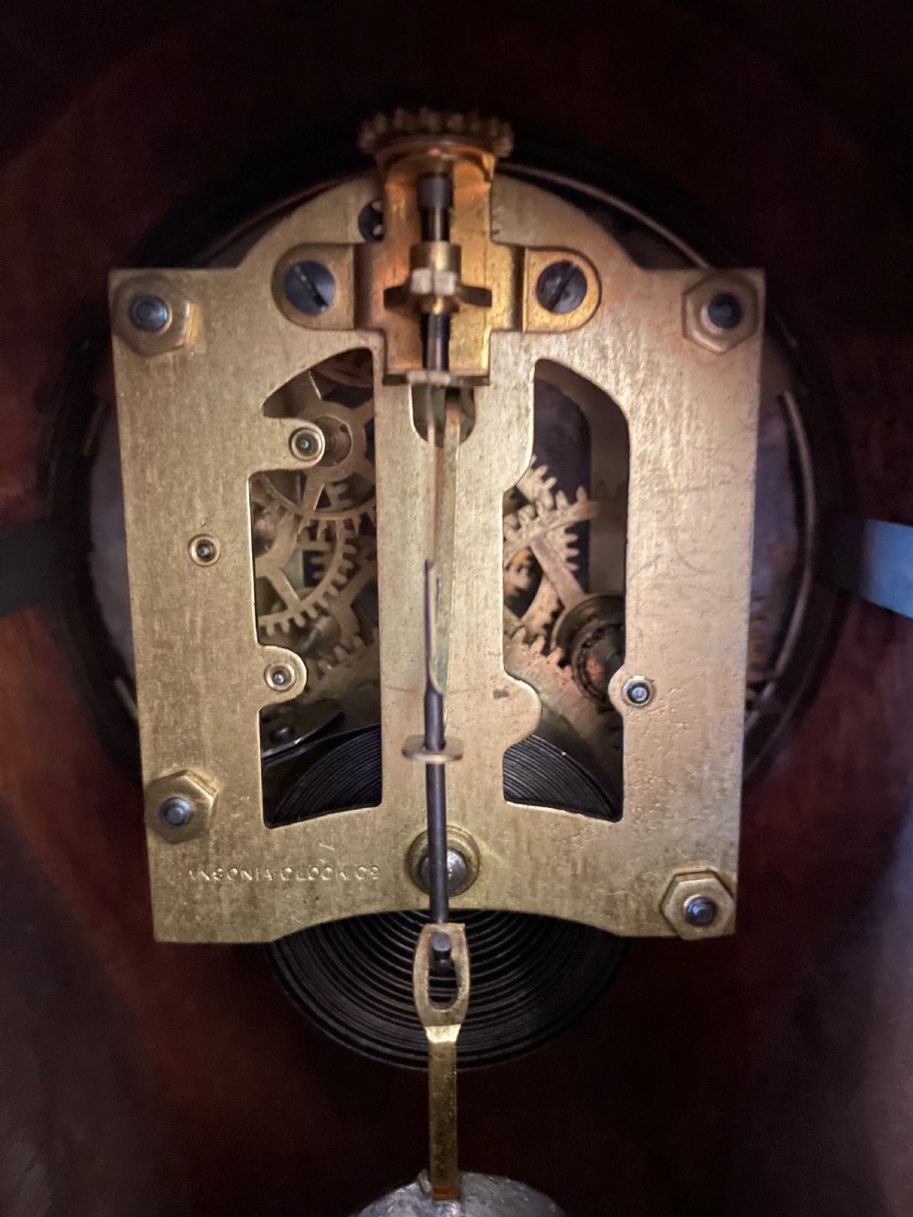 Mahogany Mantel Clock View II