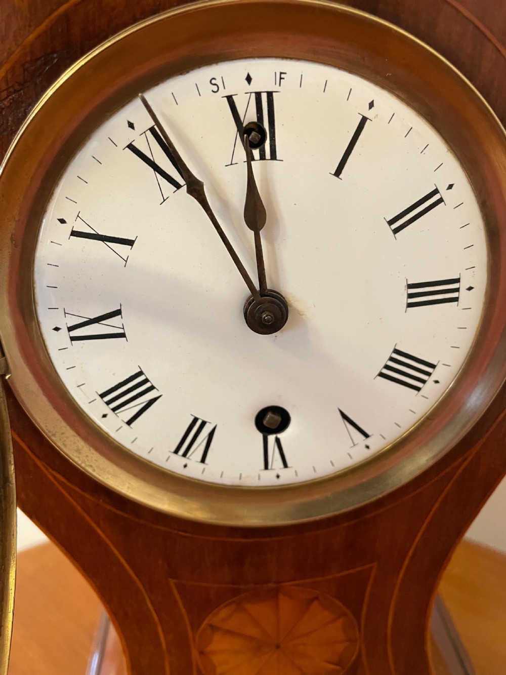Mahogany Mantel Clock View V