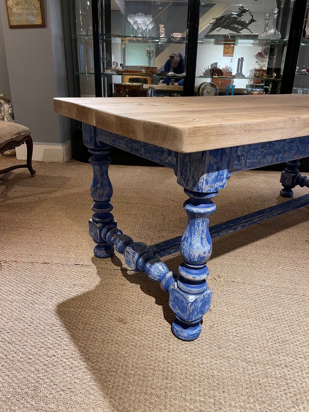 Oak refectory table  View II